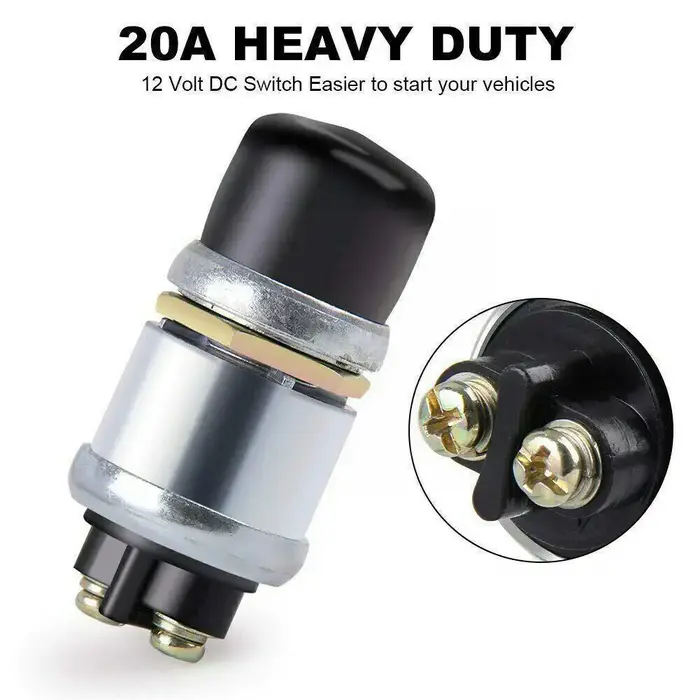 Interrupteur de démarrage étanche 60A DC 12V 24V, 1 pièce, interrupteur de démarrage de moteur de ca