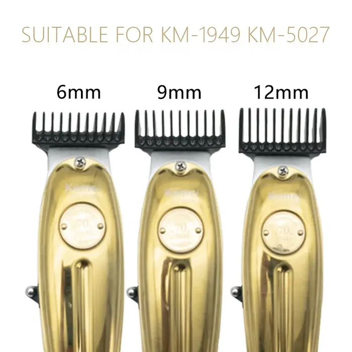 Pour Kemei KM-5027 1949 5098 9163 5021 Etc. Tondeuse à cheveux limite peigne universel noir gardes c