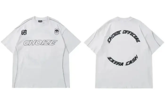 T-shirt col rond pour hommes, respirant et confortable, avec lettres imprimées, haut de photographie