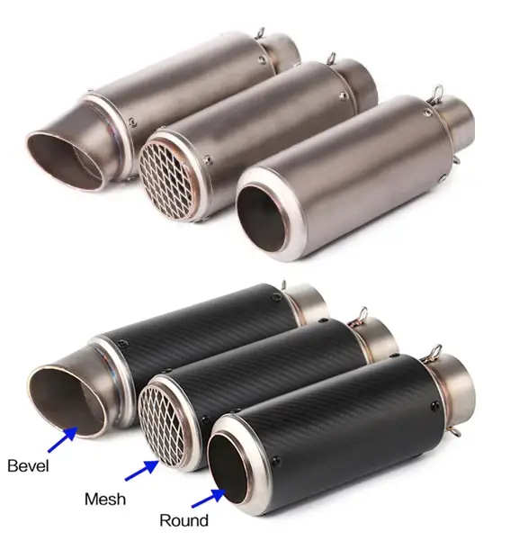 Silencieux universel en fibre de carbone pour moto, GP-Project, Suzuki GSXS1000, Kawasaki Versys 100